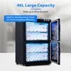 AW BYOOTIQUE Spa Towel Warmer Cabinet for Facial, 46L Extra Large Capacity, 2in1 Professional Black Double Hot Towel Cabinet Heater Machine for Beauty Salon,Barber,Massage,Hair Salon,Estheticians view 4