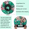 5 Pack Satin Bonnet Silk Bonnet for Sleeping Women, Hair Sleep Bonnets for Women, Wide Soft Band Large Sleep Cap for Curly Hair Braids view 4