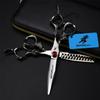 440C Barber Shears Kit Tools, 6 Inch Hair Scissors Hair Cutting Scissors Set, Bangs Scissors Teeth Scissors Thin Scissors, for Barber Or Home Use view 1