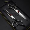 440C Barber Shears Kit Tools, 6 Inch Hair Scissors Hair Cutting Scissors Set, Bangs Scissors Teeth Scissors Thin Scissors, for Barber Or Home Use view 2