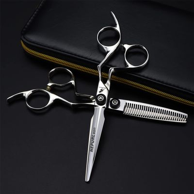 6.0 Inch Hair Cutting Scissors Set, Barber Hair Cutting & Thinning Shears, Professional Thinning Shears Hair Cutting Scissors, for Men/Women/Kids/Salon & Home
