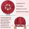 4 Pack Satin Bonnet Silk Bonnet for Sleeping Women, Hair Sleep Bonnets for Women, Wide Soft Band Sleep Cap for Curly Hair Braids view 4