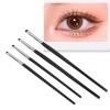 4pcs Wool Make Up Brush Set, Premium Eye Makeup Brush for For Eyeshadow, Eyeliner, Concealer, Detail Makeup Brush Kit with Fine Bristles and Comfortable Handle view 2