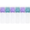 LALAFINA 6 Pcs Hair Dye Oil Applicator Bottle Comb with Graduated Scale view 1