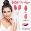 WLLHYF 5 Pcs Lip Scrub Brush Double-Sided Silicone Exfoliating Tool Mini Soft Lip Brush Cleaner for Men Women lightening dark lips Smoother Fuller Lip Appearance view 2