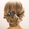 Aimimier Flower Crystal Styling Hair Combs Dainty Rhinestone Twist Combs Alloy Hair Pieces Hair Accessories for Women and Girls(Blue) view 1