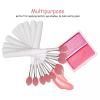 10Pcs Silicone Lip Brush for Lipstick, Dustproof Multipurpose Lip Applicator with Handles and Caps, Silicone Makeup Brush Tool for Lip Gloss Lip Mask Eyeshadow and Lip Cream view 3