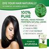 MIYUU Attar Ayurveda Natural Dye for Black Hair (Henna Leaves Powder, Indigo Leaves Powder Combo Pack) on view 3