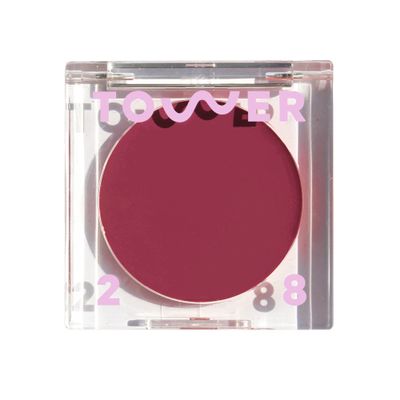 Tower 28 Beauty BeachPlease Cream Blush for Cheeks and Lips - Multi-Purpose Lip and Cheek Tint in Berry Blush - for Sensitive Skin Color AFTER HOURS, Luminous Finish