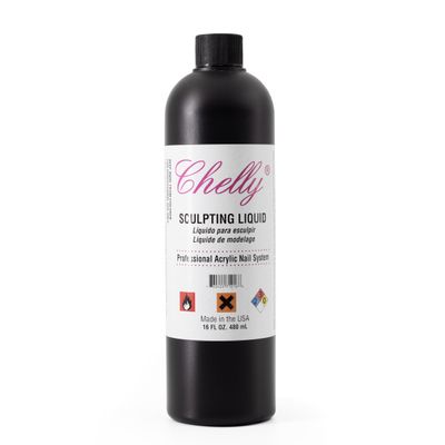 Professional Liquid Monomer by Chelly 16 fl oz, Advanced GlamourShield acrylic formula, no MMA, Non-Yellowing, Quick Dry, Strongest Adhesion, Acrylic Nail Art Extension Carving