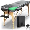 Luxton Home Premium Foam Massage Table Portable Foldable Massage Bed Height Adjustable, 72 Inches Long 27 Inches Wide Home Salon Spa Bed Tattoo Table with Accessories & Rolling Case, Easy Set Up view 1