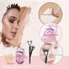 3 in 1 Eyelash Application Tool Kit,Mascara Comb Eyelash Separator Portable Mini Eyelash Curler and False Eyelash Applicator Tweezers Extensions Clips Eyelashes Buddy Kit (Pink) view 3
