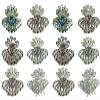 Dz Pk, 12 Count, JCGY Hair Claws SilverTone Jaw Clips for Everyday & Bridal 2 ea 6 Colors JL1-D view 1