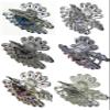 Dz Pk, 12 Count, JCGY Hair Claws SilverTone Jaw Clips for Everyday & Bridal 2 ea 6 Colors JL1-D view 2