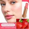 BINGBRUSH Peach Color Changing Lipstick,Moisturizer Long Lasting Lip Care Lip Balm Magic Lip Gloss Lip Tint Stain Gloss Set for Women (3 pcs Peach + Strawberry + Blueberry Lipstick) view 4