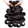 12A Human Hair Bundles 20 22 24 Inch Body Wave Bundles Human Hair 100% Unprocessed Brazilian Virgin Hair Quick Weave Extensions Natural Black view 4