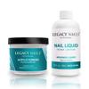 LEGACY NAILS - Crystal Clear Acrylic Powder 8oz AND Nail Sculpting Liquid Monomer 8oz - Medium Setting Time - MMA-free - Superior Adhesion - Natural Finish view 1