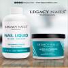 LEGACY NAILS - Crystal Clear Acrylic Powder 8oz AND Nail Sculpting Liquid Monomer 8oz - Medium Setting Time - MMA-free - Superior Adhesion - Natural Finish view 4