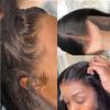 13x4 Ear to Ear Hd Lace Frontal Closure Human Hair Straight 100% Unprocessed Brazilian Virgin Human Hair Front Closure HD Transparent Lace Frontal Pre Plucked with Baby Hair 14 Inch Natural Color view 3