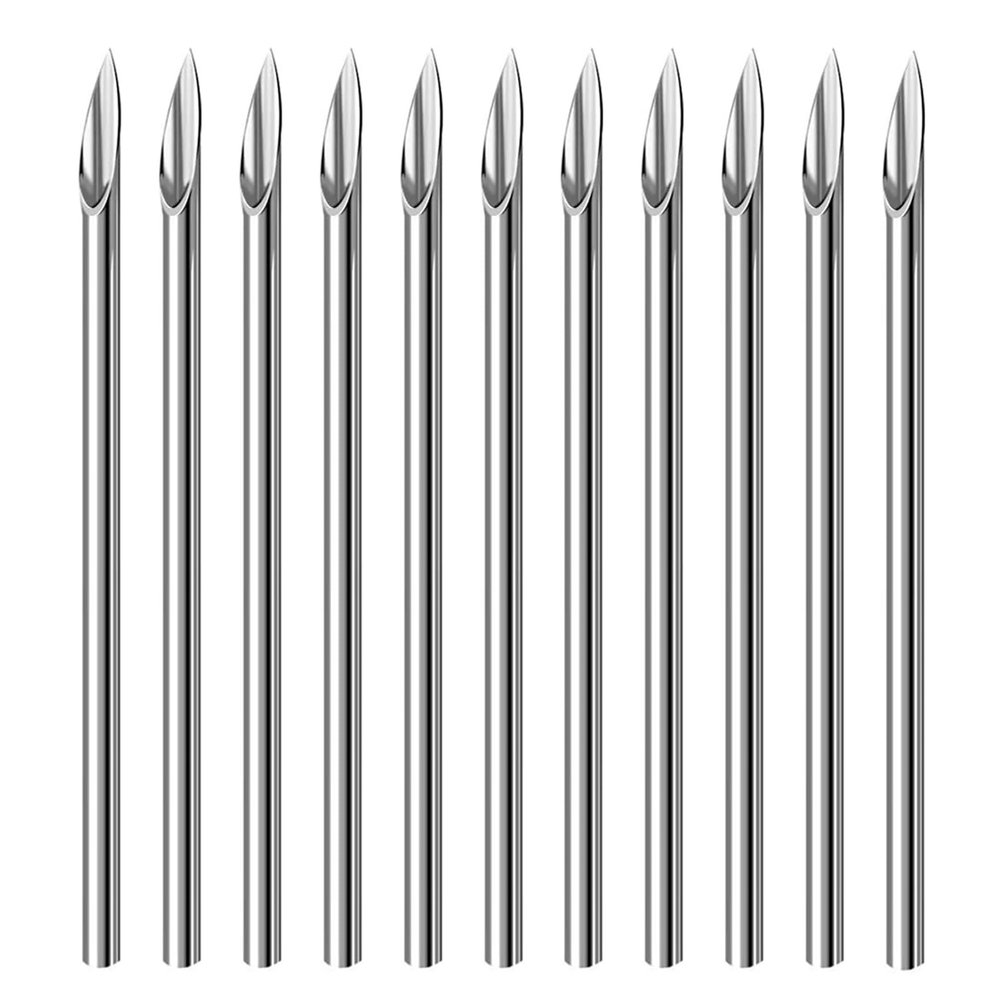 Piercing Needles,40PCS 13G Stainless Steel Sterile Disposable Surgical Steel Piercing Needles for Belly Navel Nipple Tongue Ear Piercing Needle(13G)