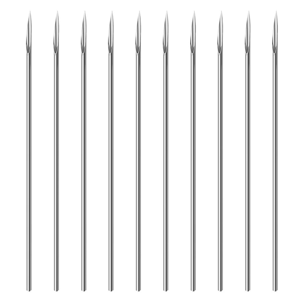 40PCS 17G Piercing Needles,Surgical Steel Sterile Disposable Surgical Steel Piercing Needles for Nose Septum Ear Trague Helix Navel Eyebrow Piercing (17G)
