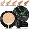 2 PCS Mushroom Head Air Cushion CC Cream Nature Foundation,Foundation Brush Powder Brush,Moisturizing Concealer, Bright Makeup Base Long Lasting (#02 Natural+#03 Warm Nude) view 4