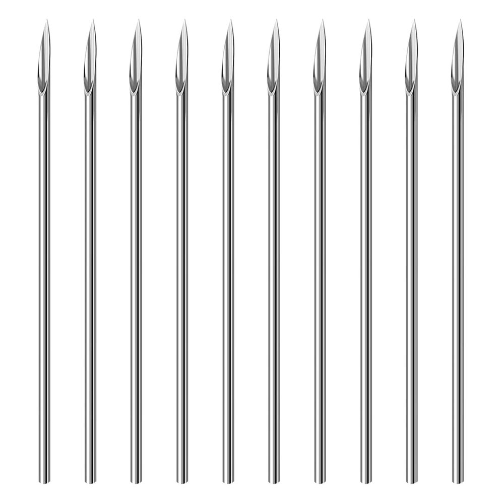 Body Piercing Needles,40PCS 16G Stainless Steel Sterile Disposable Surgical Steel Piercing Needles for Nose Septum Bridge Cheek Eyebrow Lip Labret Piercing(16G)
