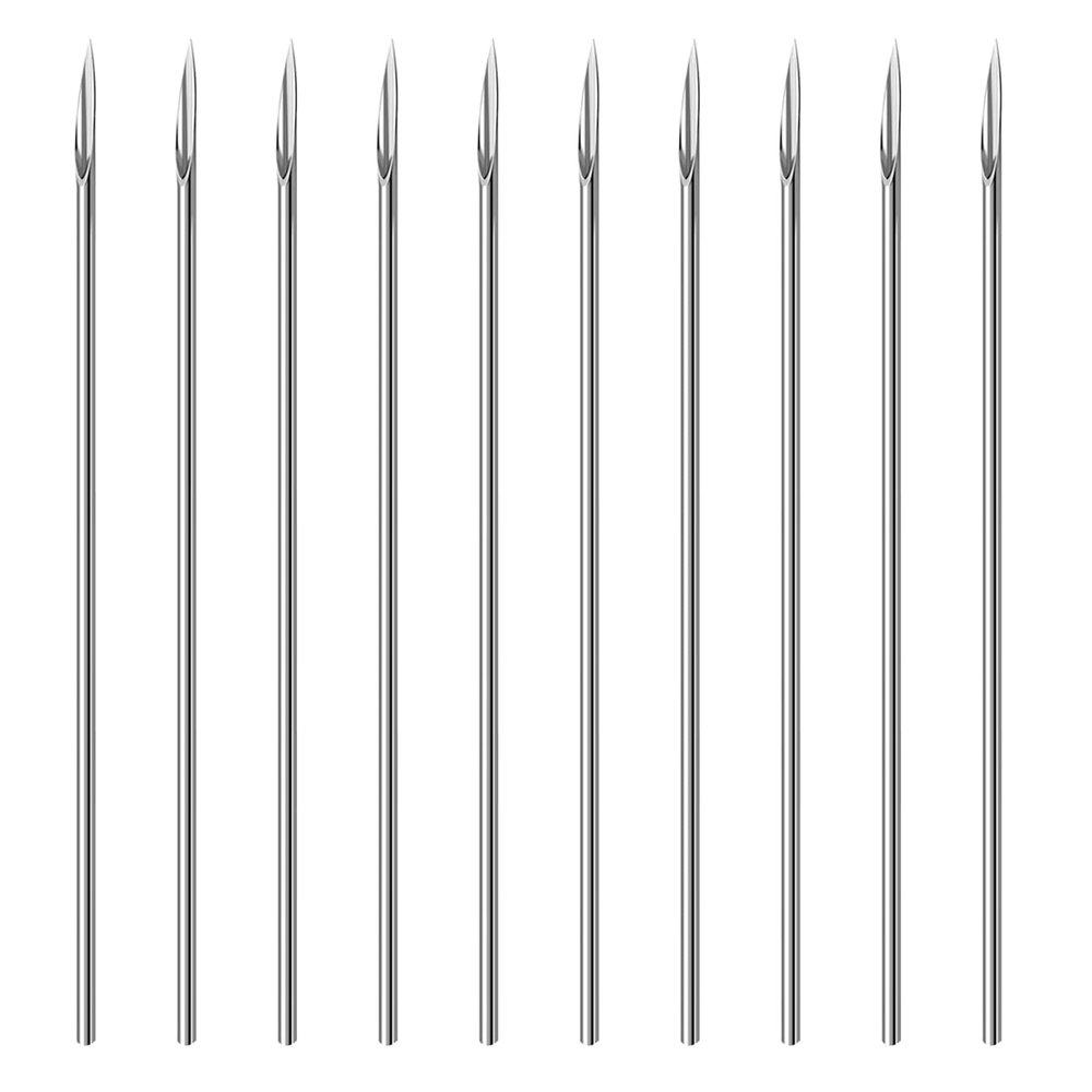 Body Piercing Needles,40PCS 18G Stainless Steel Sterile Disposable Surgical Steel Piercing Needles for Nose Septum Nostril Piercing Needle(18G)