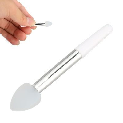 10pcs Portable Mini Silicone Lip Brush, Reusable Easy Clean Lip Applicator, Multipurpose Makeup Brush for Lipstick, Lip Gloss, Lip Mask, Eye Shadow, Eyeliner, Eyebrows