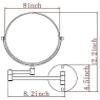 TATSEN Cosmetic Mirror Wall Mounted Makeup Mirror 8 Inch Bathroom Brass 3X Magnifying Double Sided Swivel Shaving Extended Folding Arms Little Mirror view 2