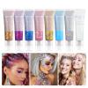 8 Color Body Glitter,Face Glitter Gel,Hair Glitter,Self Adhesive Glitter Gel,Chunky Glitter Festival Accessories,Cosmetic Glitter Makeup view 1