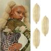 3 Packs Springy Afro Twist Hair with Crochet Hook, 16 Inch Pre-Separated Marley Crochet Braiding Hair for Distressed Soft Locs, Synthetic Hair Extension for Black Women(613#) view 1