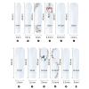 FRUJCDKI Long Press on Nails, XXXL Extra Long Square French Fake Nails False Nails with Designs,40mm White luxury diamond press-on nail set,Acrylic Full Cover Stick on Nails for Women and Girls 24 Pcs view 4
