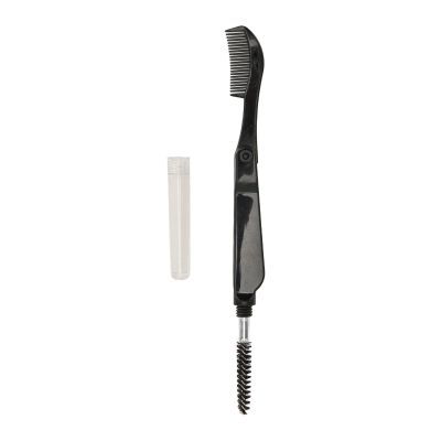 Double Head Eyebrow Eyelash Shaper with a Comb and a Brush, Folding Portable Eyelash Comb Eyebrow Brush for Define Eyebrow Lash, Professional Eye Brow Brush and Spoolie Brush Set