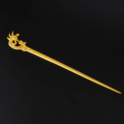 LIBERGA Gold Plated Hair Stick for Buns,Phoenix Shape Hair Chopsticks Clips Vintage Hairpin for Women Hair Accessory