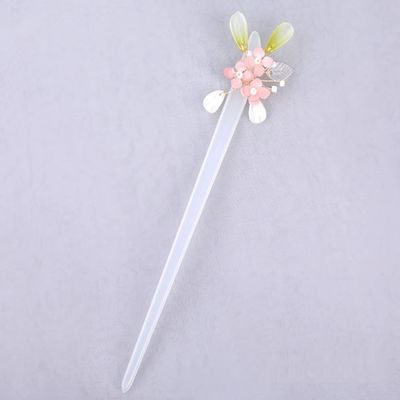 LIBERGA 2 Pack Hair Sticks for Buns,Flower Hair Chopsticks Clips Chinese Vintage Hair Accessory Hairpin for Women