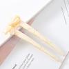 LIBERGA 2 Pack Hair Sticks for Buns,Bow Acetate Hair Chopsticks Clips,U Shaped Hair Fork Hairpin for Women Hair Accessory view 1