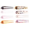 LIBERGA 2 Pack Hair Sticks for Buns,Acetate Flower Hair Chopsticks Clips,U Shaped Hair Fork Hairpin for Women Hair Accessory view 2