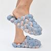 Massage Bubble Slides Slippers for Women Men, Funny Lychee Non-Slip Spa Slippers, Gym House Slippers Shower Bedroom Slippers, Thick Sole Spa Slides Slippers (Blue+Pink,13.5,14.5,Men,11.5,12.5) view 4