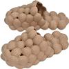 Massage Bubble Slides Slippers for Women Men, Funny Lychee Non-Slip Spa Slippers, Gym House Slippers Shower Bedroom Slippers, Thick Sole Spa Slides Slippers (Khaki,9.5,10,Men,7.5,8) view 1