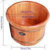 FEHUN Foot Bath Soak 35Cm Pedicure Barrel for Household Use, with Lid with Massager, Foot Bath Barrel Heating Steam, Thickened Foot Bath Barrel Over Calf,B ( Color : A ) view 2