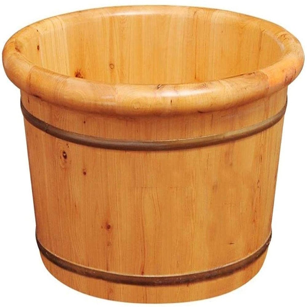 FEHUN Foot Bath Spa Foot Ath Spa Tub,Foot Spa for Adults Foot Massage Ucket,Pedicure Asin Household Salon Foot Ath Wood Arrel ( Size : A )