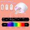 COOSLIM Anti UV Gloves for Gel Nail Lamp, UPF50+ Protection Gloves for Manicures, UV Sun Protection Gloves for Women-Pink view 2