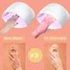 COOSLIM Anti UV Gloves for Gel Nail Lamp, UPF50+ Protection Gloves for Manicures, UV Sun Protection Gloves for Women-Pink view 4