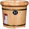 FEHUN Foot Bath Soak Household Hemming Solid Wood Foot Tub, Thickened Thermal Foot Bath, Elderly Children Portable Foot Bath Bowl, Spa Massage Foot Bucket,A ( Color : A ) view 1