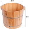FEHUN Pedicure Foot Soak Sauna Wooden Bucket,Large Foot Bath Spa Tub,Foot Massage Spa for Home,Foot and Leg Spa for Adults,Relax Pedicure view 2