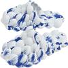 Massage Bubble Slides Slippers for Women Men, Funny Lychee Non-Slip Spa Slippers, Gym House Slippers Shower Bedroom Slippers, Thick Sole Spa Slides Slippers (Blue+White,13.5,14.5,Men,11.5,12.5) view 1