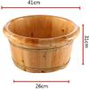 Foot Massager Spa Foot Massagers Pedicure Basin Wooden Foot Basin Household Foot Bath Pedicure Basin Foot Tub Wood Bath Pedicure Basin Wooden Sauna Bucket Foot Barrel Wood Foot Basin Spa Massage view 2