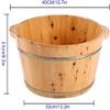 Foot Bath Soak Household Binaural Solid Wood Foot Tub, Floor Recognized Natural Thicken Foot Basin, Portable Bathroom Foot Bath Bowl, Thickened Thermal Footbath,A (Color : A) view 3