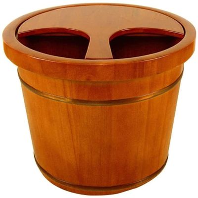 FEHUN Pedicure Foot Soak Large Foot Soak Tub,Foot Asin for Foot Ath,Soak,Or DetoxFoot Soak Ucket Made of Solid Wood,Foot Spa for Adults, (Size : B)